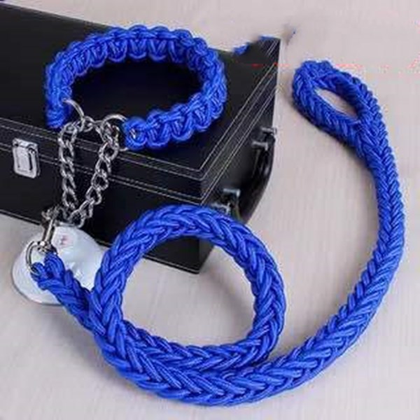 Durable Nylon Braided Dog Collar and Leash Set