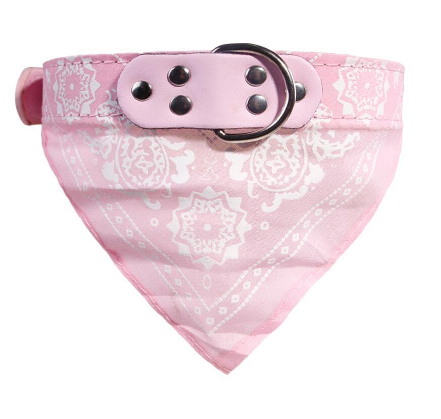 Soft Leather Bandana Collar for Dogs