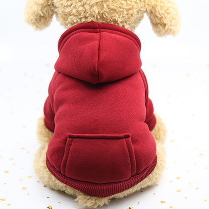 Winter dog hoodie for small and medium dogs.