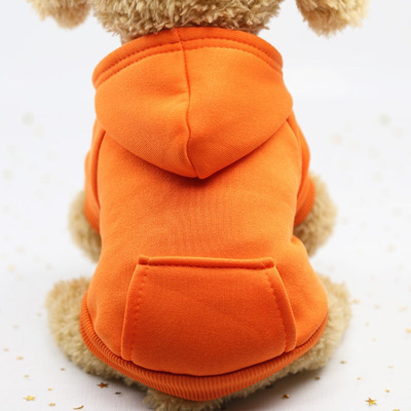 Winter dog hoodie for small and medium dogs.