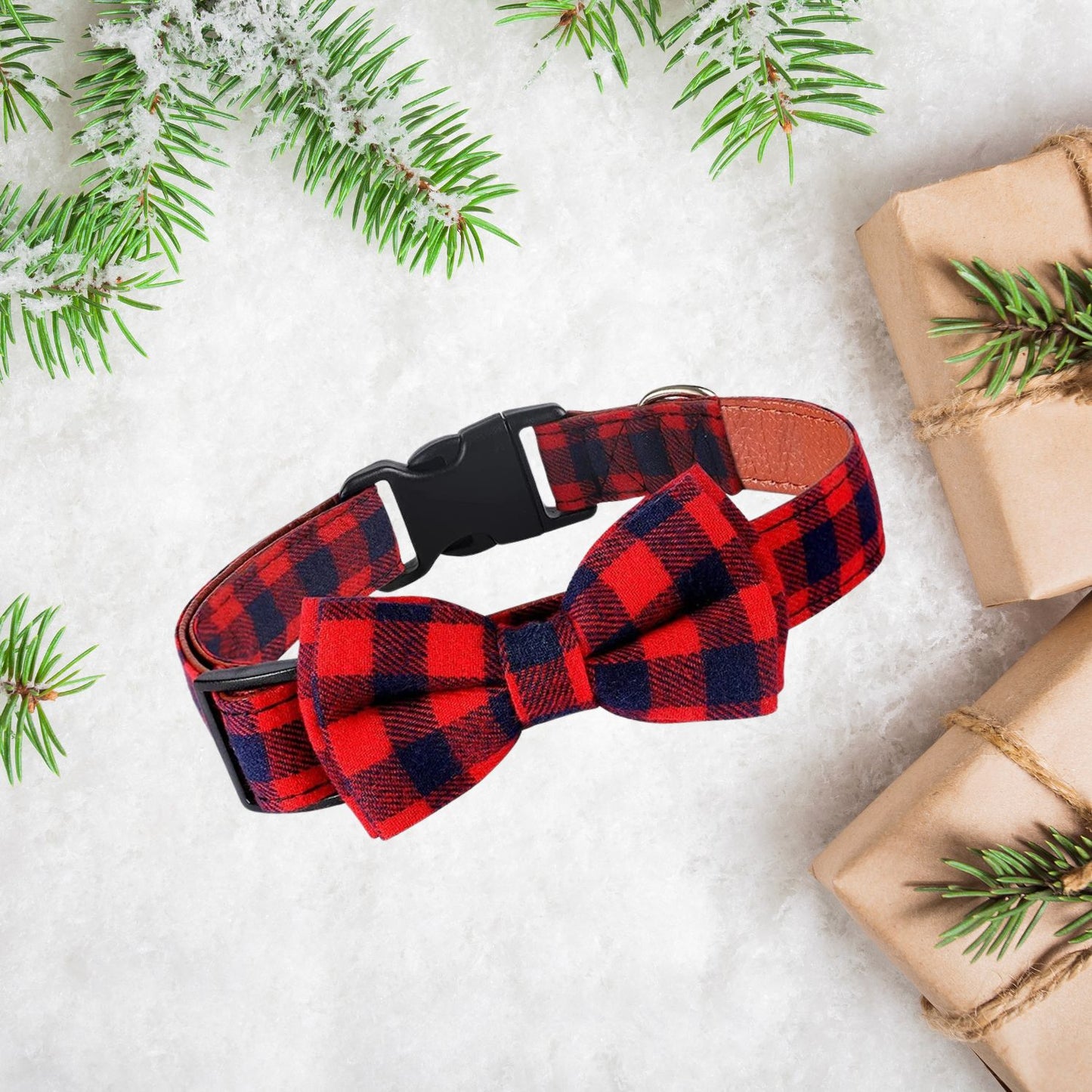 British plaid pet collar