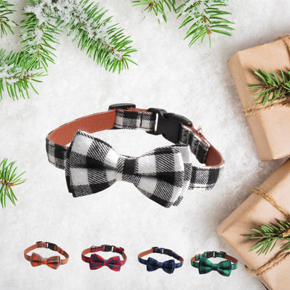 British plaid pet collar