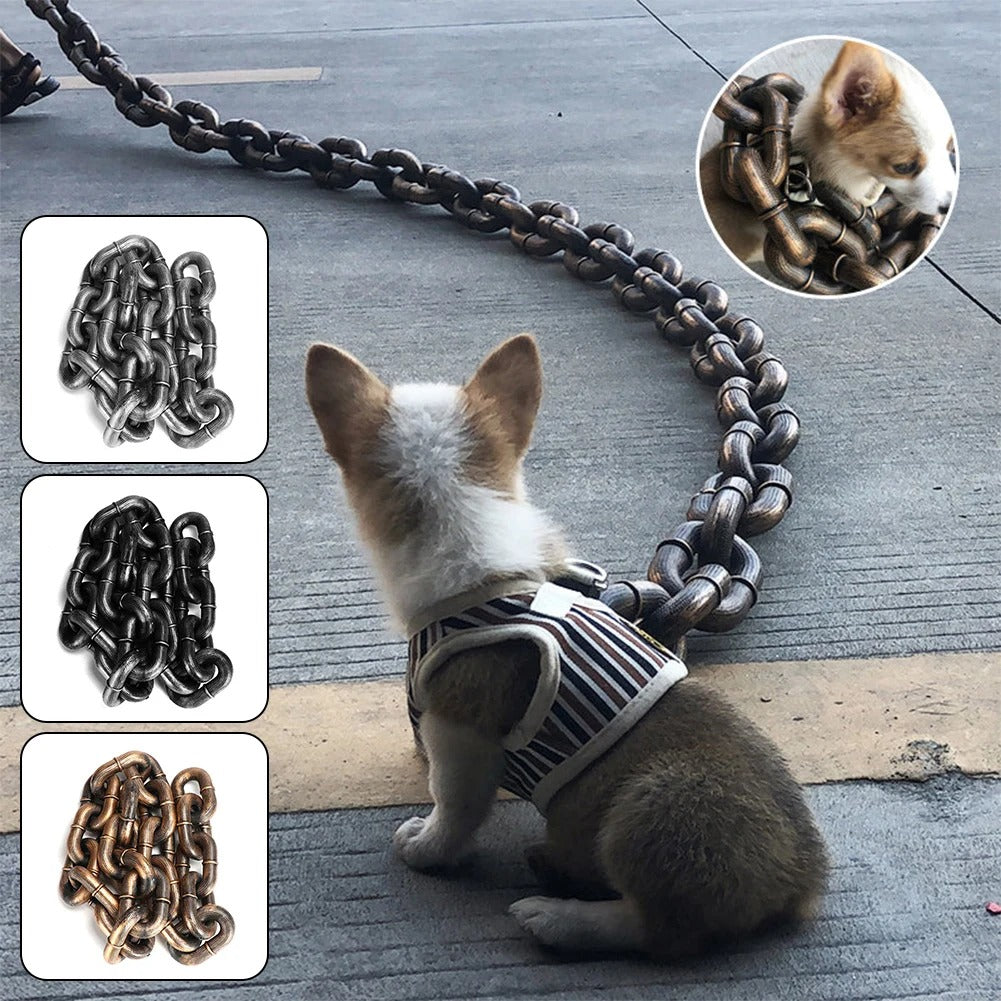 Plastic iron chain for dog